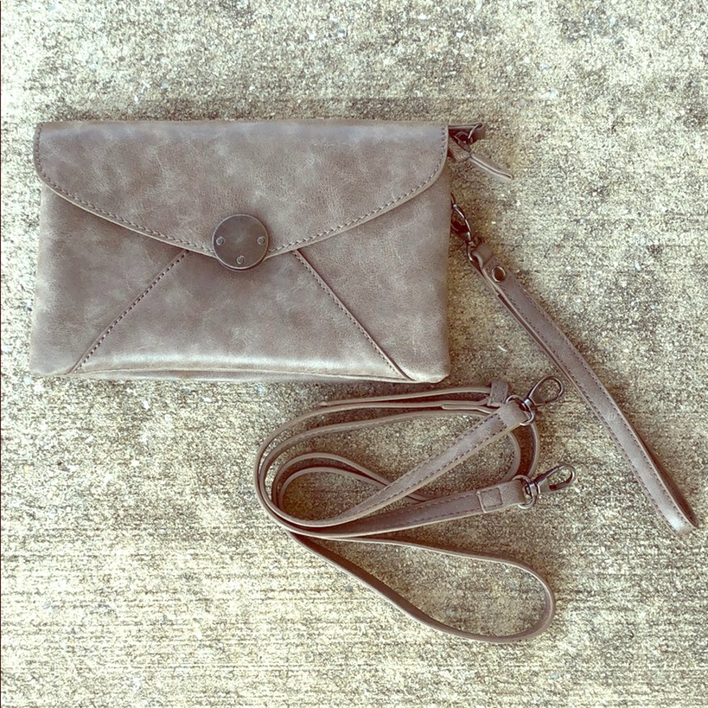 Joy Susan wristlet with crossbody strap